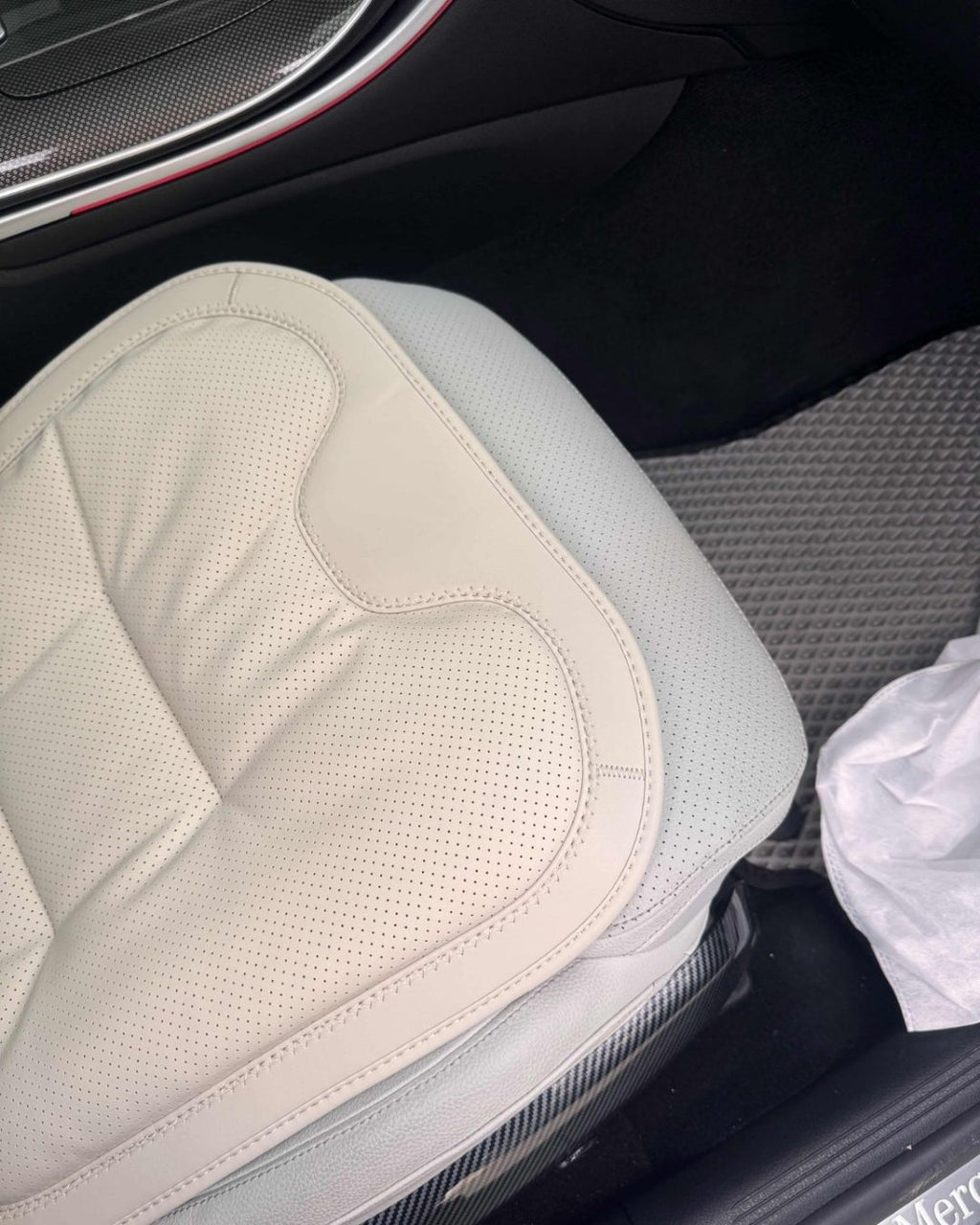 Autocraft Prime™  Premium Delikli Nappa Deri Koltuk Minderi | Lüks Araç İçi Konfor