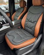 Autocraft Prime™  Premium Delikli Nappa Deri Dokulu Exclusive Koltuk Minderi | Lüks Araç İçi Konfor