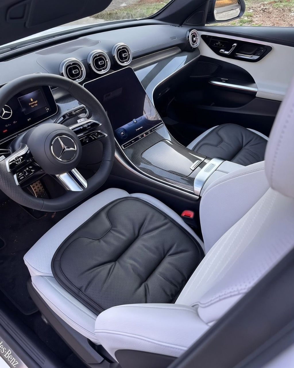 Autocraft Prime™  Premium Delikli Nappa Deri Koltuk Minderi | Lüks Araç İçi Konfor
