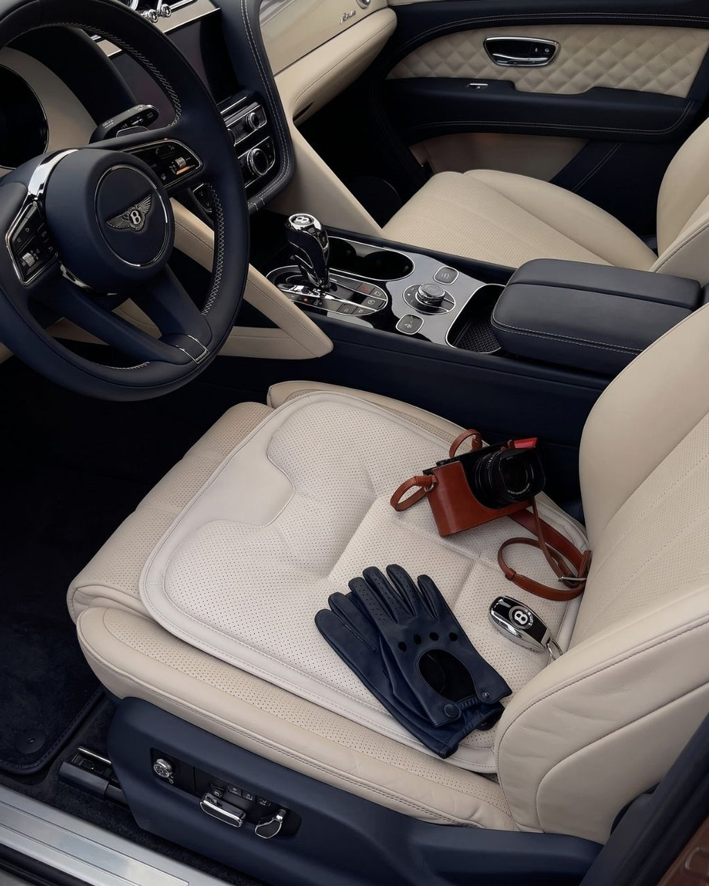 Autocraft Prime™  Premium Delikli Nappa Deri Koltuk Minderi | Lüks Araç İçi Konfor