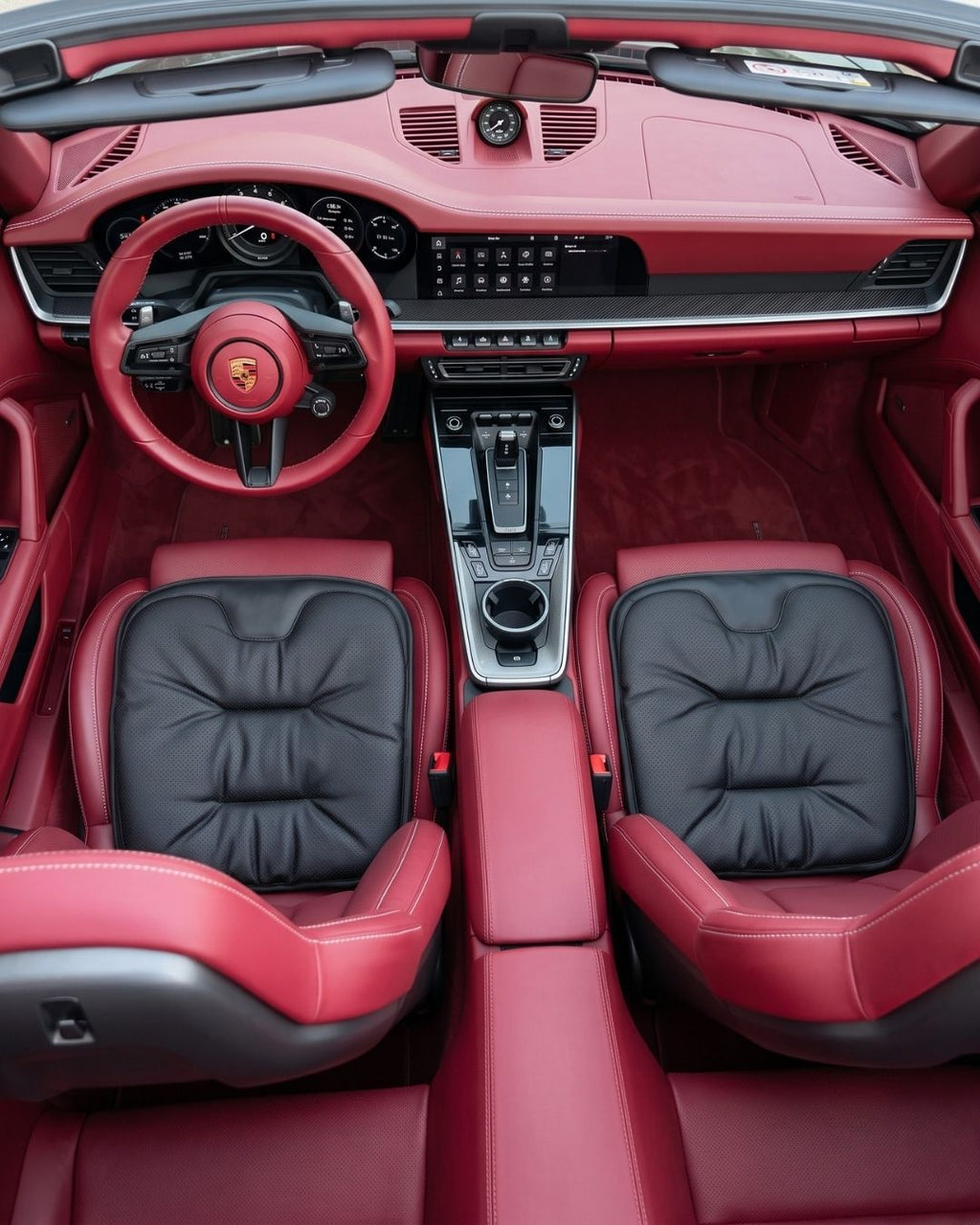 Autocraft Prime™  Premium Delikli Nappa Deri Koltuk Minderi | Lüks Araç İçi Konfor