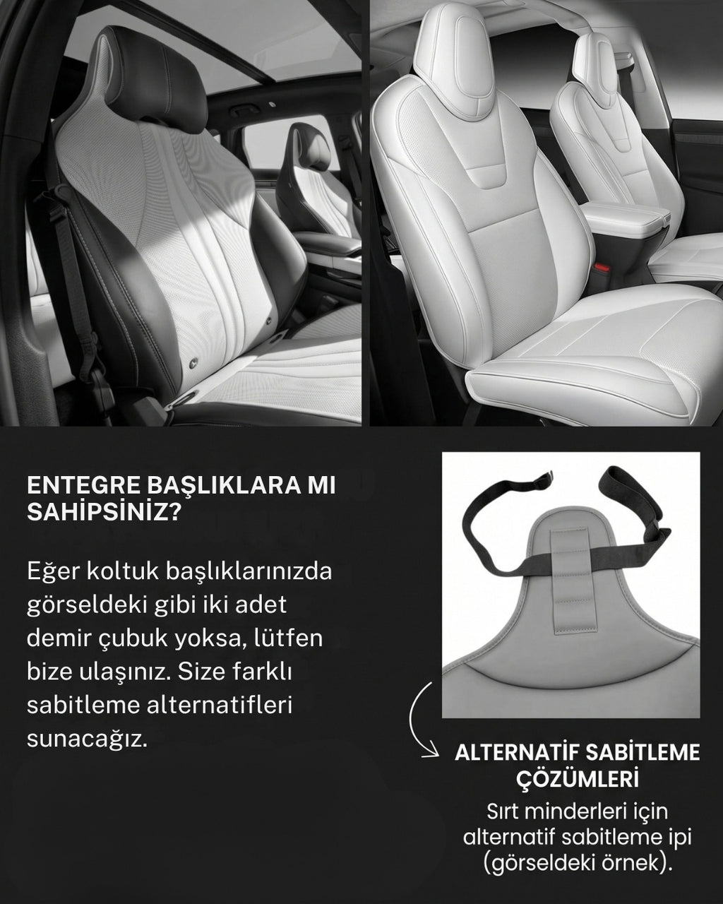 Autocraft Prime™  Premium Delikli Nappa Deri Dokulu Exclusive Koltuk Minderi | Lüks Araç İçi Konfor