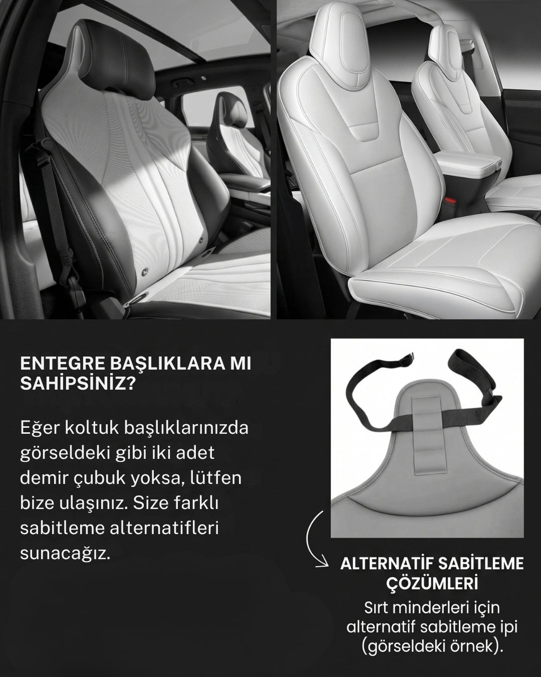 Autocraft Prime™  Premium Delikli Nappa Deri Dokulu Exclusive Koltuk Minderi | Lüks Araç İçi Konfor