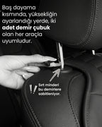 Autocraft Prime™  Premium Delikli Nappa Deri Dokulu Exclusive Koltuk Minderi | Lüks Araç İçi Konfor