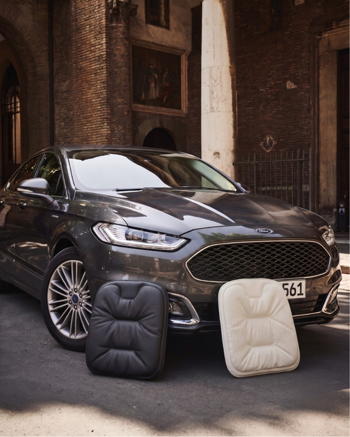 Autocraft Prime™  Premium Delikli Nappa Deri Dokulu Exclusive Koltuk Minderi | Lüks Araç İçi Konfor