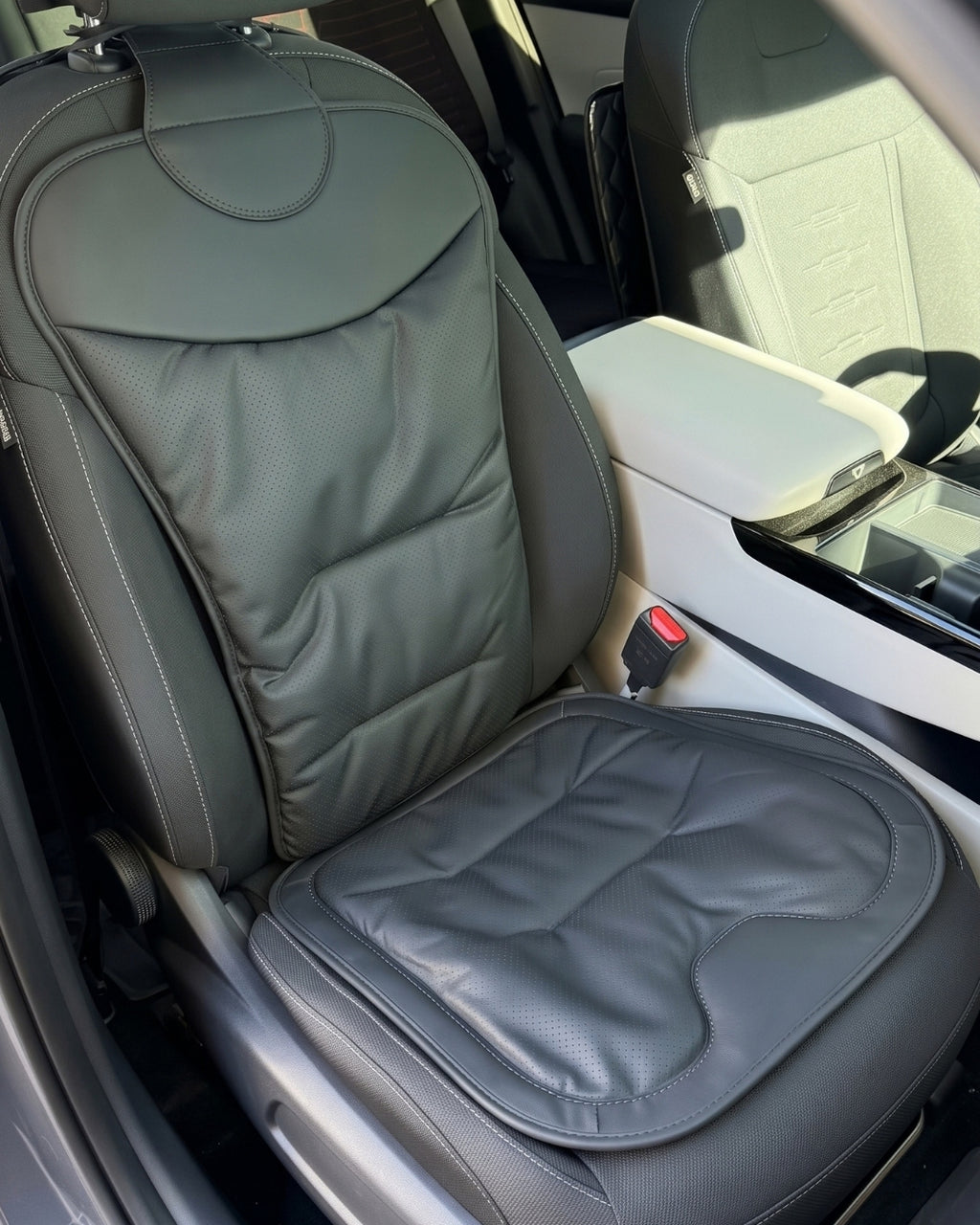 Autocraft Prime™  Premium Delikli Nappa Deri Dokulu Exclusive Koltuk Minderi | Lüks Araç İçi Konfor