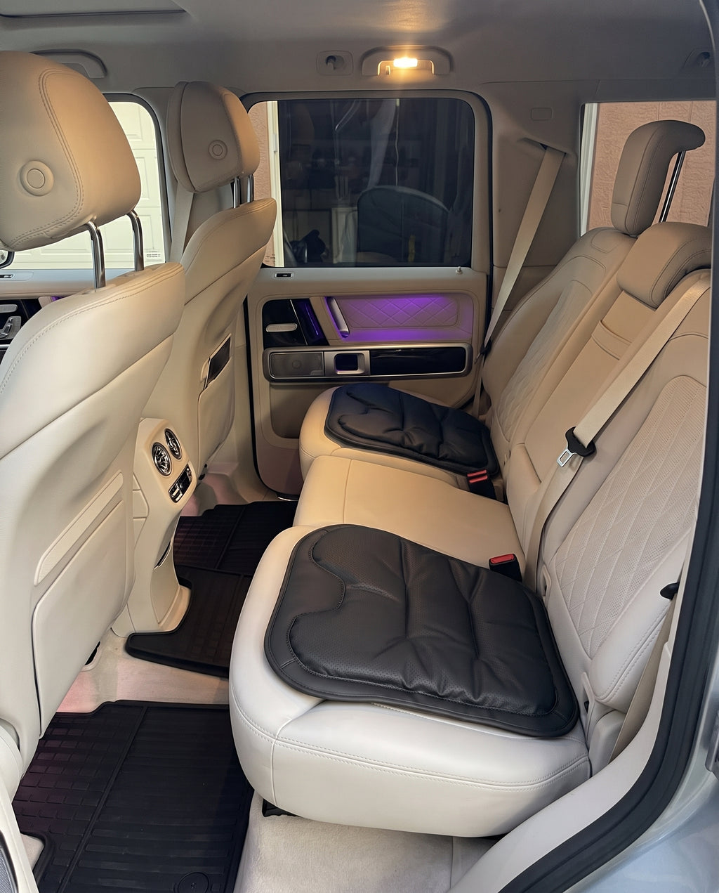 Autocraft Prime™  Premium Delikli Nappa Deri Dokulu Exclusive Koltuk Minderi | Lüks Araç İçi Konfor